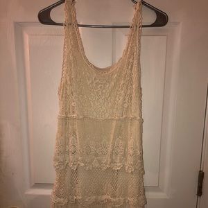 Free People Lace Mini Dress